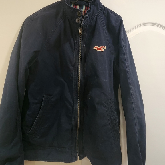 Men hollister jacket (plaid) bomber jacket sz M - Picture 4 of 5